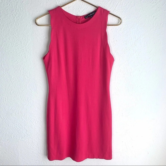 For Love & Lemons Rosarito Scalloped Edge Dress Pink Sz Large - Picture 2 of 8